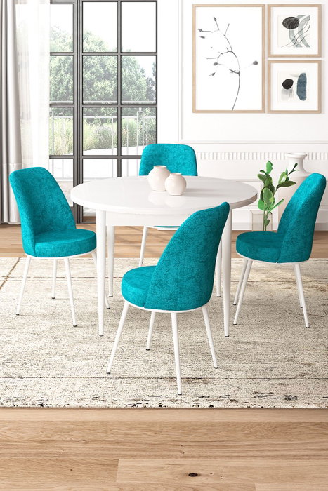 Hanah Home Tor - Blanco y Turquesa